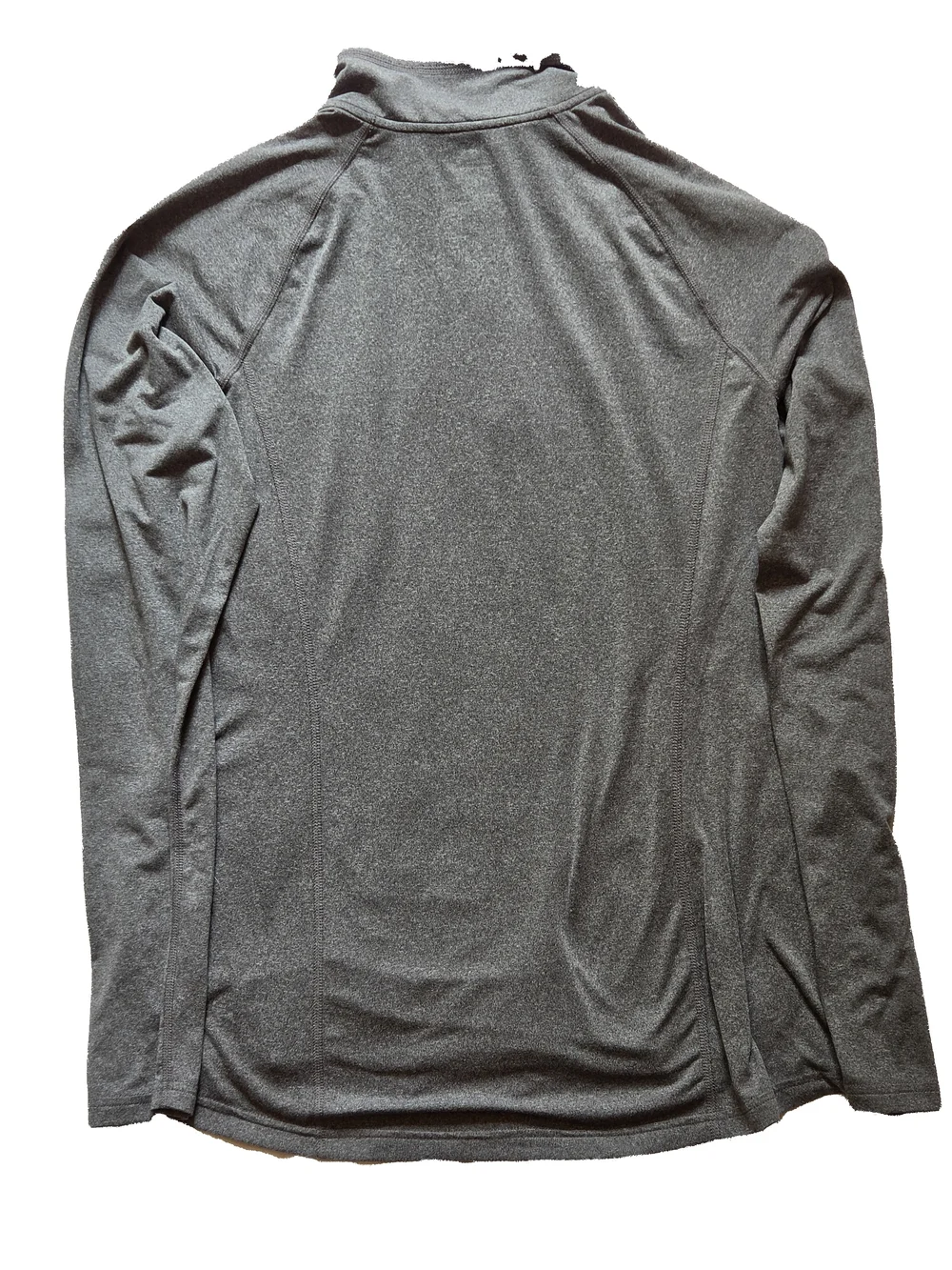 REI Co-op Large Charcoal Grey Heather Quarter-Zip Long Sleeve Top